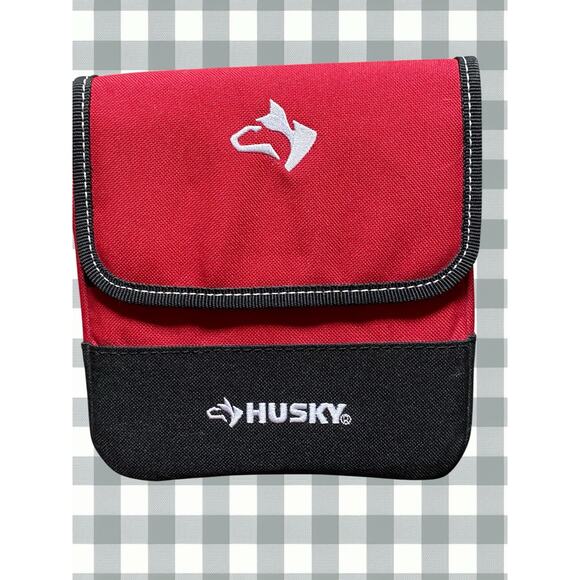 Husky Red & Black Tool Pouch with Belt Clip – 7” Wide – Unused No Tags - Picture 1 of 6